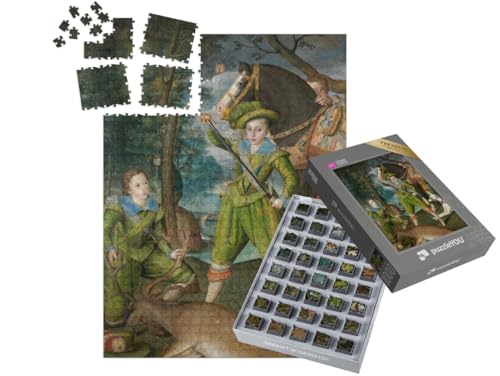 puzzleYOU: SMART Sorted® | Puzzle 1000 Teile leicht gemacht „Robert Peake The Elder - Henryx Friedrich“ von puzzleYOU