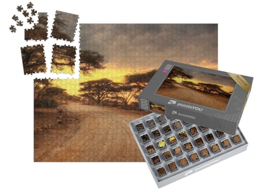 puzzleYOU: SMART Sorted® | Puzzle 1000 Teile leicht gemacht „Serengeti Nationalpark mit Wildtieren“ – aus der Puzzle-Kollektion Tansania von puzzleYOU