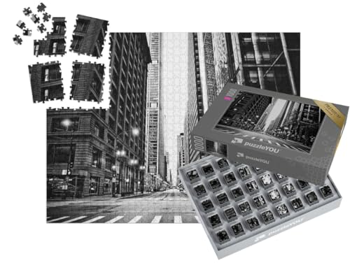 puzzleYOU: SMART Sorted® | Puzzle 1000 Teile leicht gemacht „Urban City View Chicago“ von puzzleYOU