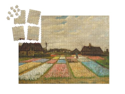 puzzleYOU: SMART Sorted® | Puzzle 1000 Teile leicht gemacht „Vincent Van Gogh - Blumenbeete in Holland“ von puzzleYOU