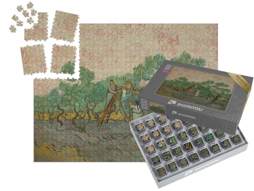 puzzleYOU: SMART Sorted® | Puzzle 1000 Teile leicht gemacht „Vincent Van Gogh - Frauen pflücken Oliven“ von puzzleYOU