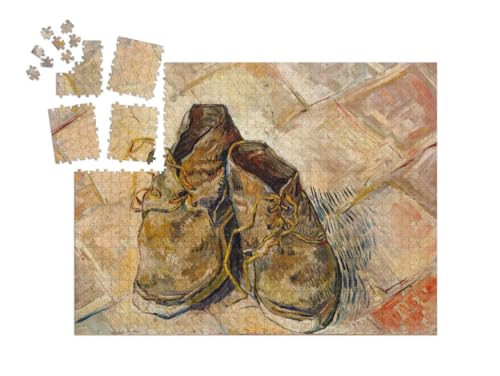 puzzleYOU: SMART Sorted® | Puzzle 1000 Teile leicht gemacht „Vincent Van Gogh - Schuhe“ von puzzleYOU