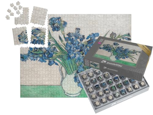 puzzleYOU: SMART Sorted® | Puzzle 1000 Teile leicht gemacht „Vincent Van Gogh - Schwertlilien“ von puzzleYOU