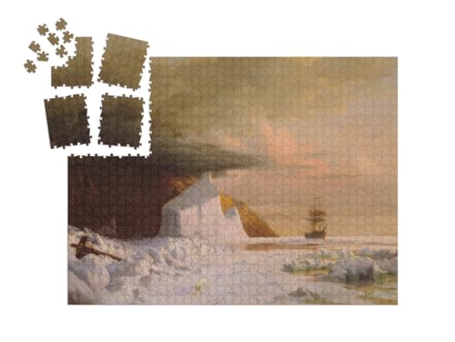 puzzleYOU: SMART Sorted® | Puzzle 1000 Teile leicht gemacht „William Bradford - EIN arktischer Sommer“ von puzzleYOU