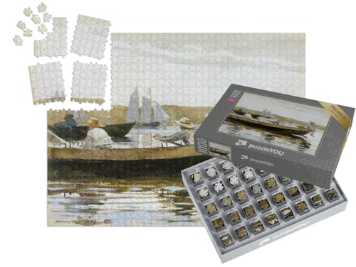 puzzleYOU: SMART Sorted® | Puzzle 1000 Teile leicht gemacht „Winslow Homer - Jungen in einem Dory“ von puzzleYOU