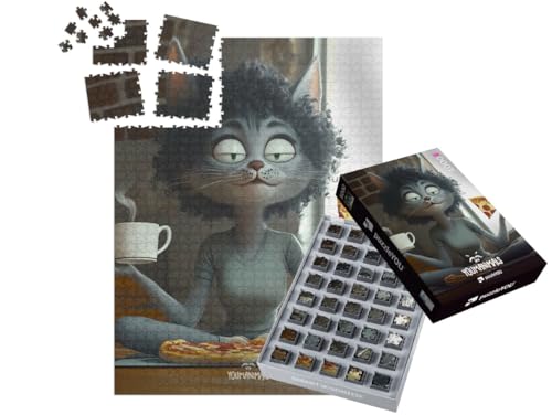 puzzleYOU: SMART Sorted® | Puzzle 1000 Teile leicht gemacht „YOUMANIMALS: Olga“ von puzzleYOU