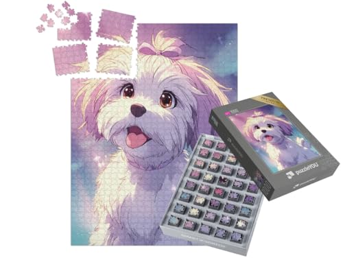 puzzleYOU: SMART Sorted® | Puzzle 1000 Teile leicht gemacht „Zuckersüßer Begleiter“ – aus der Puzzle-Kollektion Anime von puzzleYOU