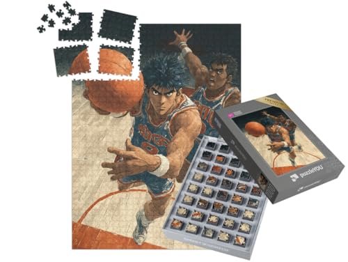 puzzleYOU: SMART Sorted® | Puzzle 1000 Teile leicht gemacht „Zwei Basketball Spieler“ – aus der Puzzle-Kollektion Anime von puzzleYOU
