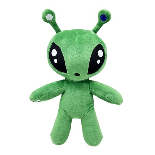 Superweiches grünes Alien-Plüschtier, 34 cm großes Alien-Stofftier, süße Flauschige Stofftier-Plüschfigur, weiches Kissen, Plüsch-Wurfkissen für Kinder, Erwachsene, Mädchen und Jungen von puzzlegame
