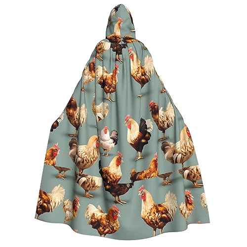 Huhn-Druck, Karnevals-Dekorationen, Stil, Kapuzenumhang für Kostümpartys, Cosplay, Hexenkostüme Huhn-Druck, Karnevals-Dekorationen, Stil, Kapuzenumhang für Kostümpartys, Cosplay, Hexenkostüme von pvinnk