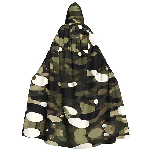 pvinnk Abstrakter Camouflage-Druck, Gothic-Renaissance, Umhang, Halloween, Cosplay, Hexe, Mittelalter-Motto-Partys von pvinnk