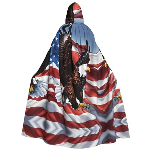 pvinnk Adler mit USA-Flagge, Druck, Karnevals-Dekorationen, Stil, Kapuzenumhang für Kostümpartys, Cosplay, Hexenkostüme pvinnk Adler mit USA-Flagge, Druck, Karnevals-Dekorationen, Stil, Kapuzenumhang für Kostümpartys, Cosplay, Hexenkostüme von pvinnk