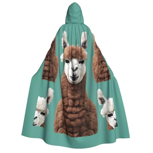 pvinnk Alpaka-Lama-Druck, Karnevals-Dekorationen, Stil, Kapuzenumhang für Kostümpartys, Cosplay, Hexenkostüme pvinnk Alpaka-Lama-Druck, Karnevals-Dekorationen, Stil, Kapuzenumhang für Kostümpartys, Cosplay, Hexenkostüme von pvinnk