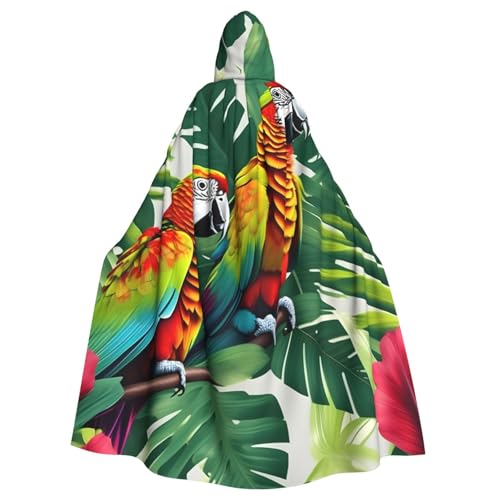 pvinnk Atmungsaktiver Uni-Kapuzenumhang mit tropischem Blumenblatt-Motiv, für Halloween, Karneval, Cosplay und Motto-Partys pvinnk Atmungsaktiver Uni-Kapuzenumhang mit tropischem Blumenblatt-Motiv, für Halloween, Karneval, Cosplay und Motto-Partys von pvinnk