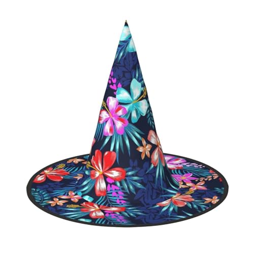 pvinnk Blauer Blumendruck über leuchtendem Karneval Halloween Hut Erwachsene Kostüm Zubehör für Mottopartys pvinnk Blauer Blumendruck über leuchtendem Karneval Halloween Hut Erwachsene Kostüm Zubehör für Mottopartys von pvinnk