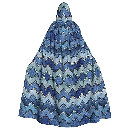pvinnk Blauer Denim-Druck, Karnevals-Dekorationen, Stil, Kapuzenumhang für Kostümpartys, Cosplay, Hexenkostüme pvinnk Blauer Denim-Druck, Karnevals-Dekorationen, Stil, Kapuzenumhang für Kostümpartys, Cosplay, Hexenkostüme von pvinnk