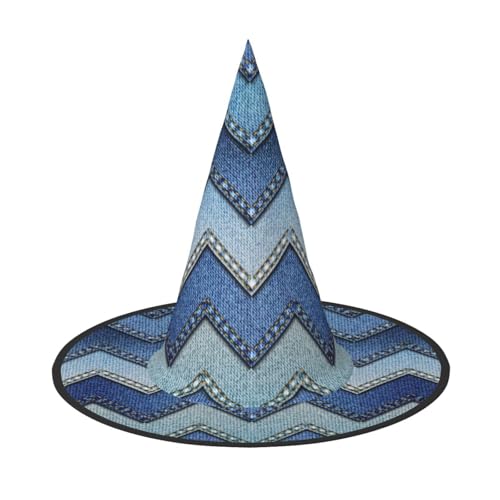 pvinnk Blauer Denim-Druck über lebendigem Karneval Halloween Hut Erwachsene Kostüm Zubehör für Mottopartys pvinnk Blauer Denim-Druck über lebendigem Karneval Halloween Hut Erwachsene Kostüm Zubehör für Mottopartys von pvinnk