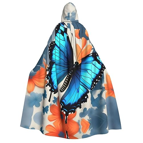 pvinnk Blauer Schmetterlings-Druck, Karnevals-Dekorationen, Stil, Kapuzenumhang für Kostümpartys, Cosplay, Hexenkostüme pvinnk Blauer Schmetterlings-Druck, Karnevals-Dekorationen, Stil, Kapuzenumhang für Kostümpartys, Cosplay, Hexenkostüme von pvinnk