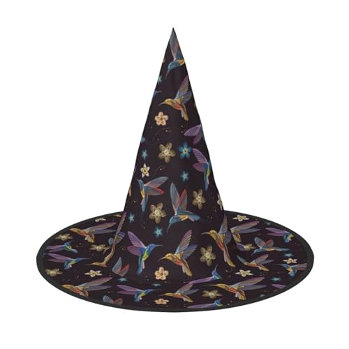 pvinnk Blume Kolibris Stickerei Druck über lebhaften Karneval Halloween Hut Erwachsene Kostüm Zubehör für Mottopartys pvinnk Blume Kolibris Stickerei Druck über lebhaften Karneval Halloween Hut Erwachsene Kostüm Zubehör für Mottopartys von pvinnk