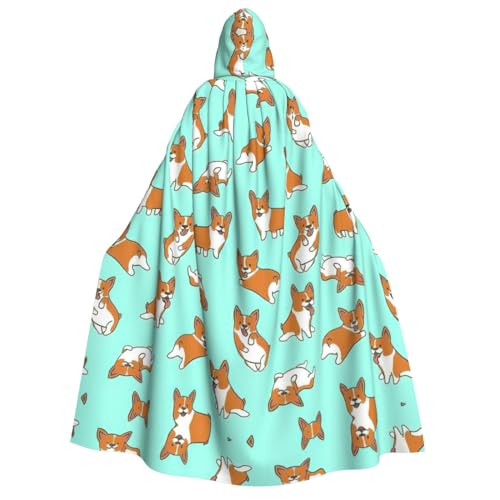 pvinnk Corgi süßer Hunde-Aufdruck, Karnevalsdekoration, Kapuzenumhang für Kostümpartys, Cosplay, Hexenkostüme pvinnk Corgi süßer Hunde-Aufdruck, Karnevalsdekoration, Kapuzenumhang für Kostümpartys, Cosplay, Hexenkostüme von pvinnk