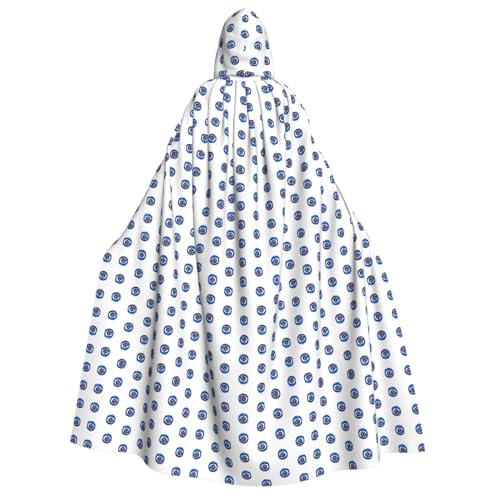 pvinnk Evil Eyes Print Karneval Dekorationen Stil Kapuzenumhang für Kostümpartys Cosplay Hexenkostüme von pvinnk