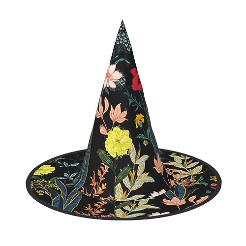 pvinnk Farbenfroher Boho-Blumendruck über lebendigem Karneval, Halloween, Kostümzubehör für Mottopartys von pvinnk
