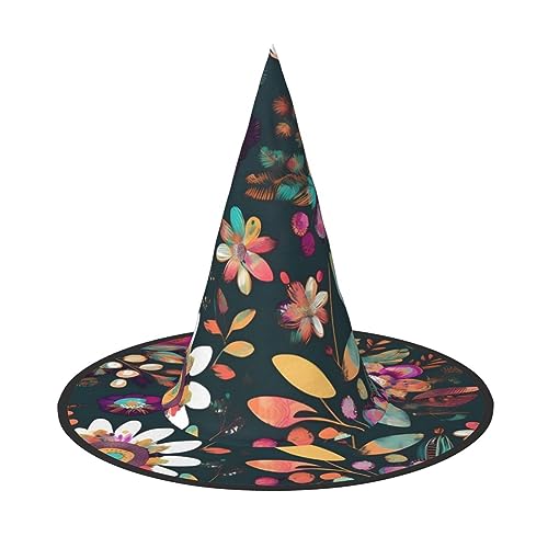 pvinnk Farbenfroher Boho-Blumendruck über lebendigem Karneval, Halloween, Kostümzubehör für Mottopartys von pvinnk