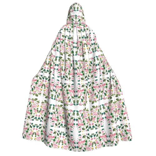 pvinnk Flamingo-Vogel mit rundem Blätter-Druck, Karnevals-Dekorationen, Stil, Kapuzenumhang für Kostümpartys, Cosplay, Hexenkostüme pvinnk Flamingo-Vogel mit rundem Blätter-Druck, Karnevals-Dekorationen, Stil, Kapuzenumhang für Kostümpartys, Cosplay, Hexenkostüme von pvinnk