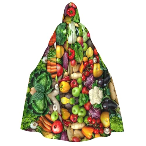 pvinnk Frisches Obst und Gemüse Druck Karneval Dekorationen Stil Kapuzenumhang für Kostümpartys Cosplay Hexenkostüme pvinnk Frisches Obst und Gemüse Druck Karneval Dekorationen Stil Kapuzenumhang für Kostümpartys Cosplay Hexenkostüme von pvinnk