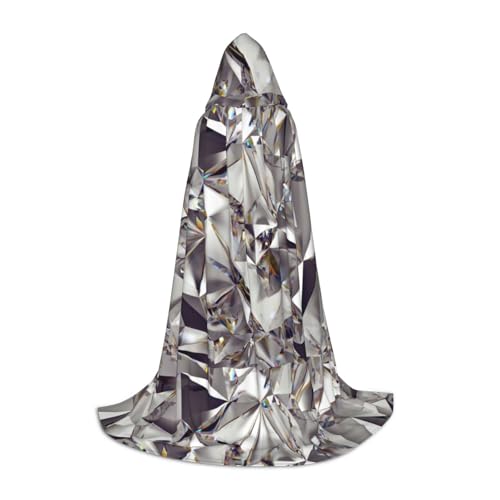 pvinnk Glitzernder abstrakter Diamant-Kristallmuster-Druck, Halloween, warmer Kapuzenumhang für Männer und Frauen, für Karneval, Cosplay, Hexenkostüme pvinnk Glitzernder abstrakter Diamant-Kristallmuster-Druck, Halloween, warmer Kapuzenumhang für Männer und Frauen, für Karneval, Cosplay, Hexenkostüme von pvinnk