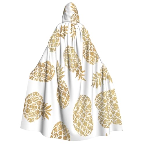 pvinnk Goldener Ananas-Hintergrunddruck, Karnevalsdekorationen, Stil, Kapuzenumhang für Kostümpartys, Cosplay, Hexenkostüme pvinnk Goldener Ananas-Hintergrunddruck, Karnevalsdekorationen, Stil, Kapuzenumhang für Kostümpartys, Cosplay, Hexenkostüme von pvinnk