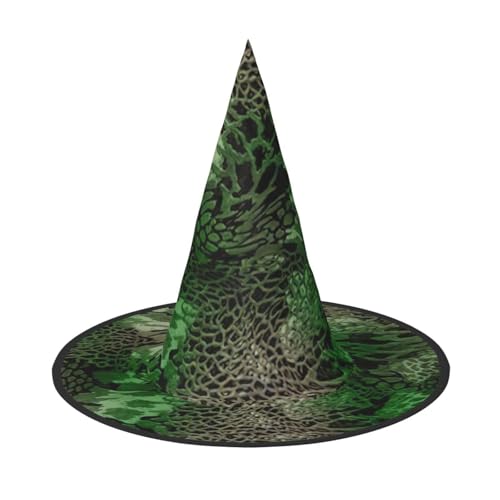 pvinnk Grüner Schlangen-Druck über lebendigem Karneval Halloween Hut Erwachsene Kostüm Zubehör für Mottopartys pvinnk Grüner Schlangen-Druck über lebendigem Karneval Halloween Hut Erwachsene Kostüm Zubehör für Mottopartys von pvinnk