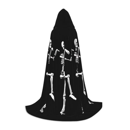 pvinnk Halloween beweglicher Skelett-Schädel-Druck, Halloween, warmer Kapuzenumhang für Männer und Frauen, für Karneval, Cosplay, Hexenkostüme pvinnk Halloween beweglicher Skelett-Schädel-Druck, Halloween, warmer Kapuzenumhang für Männer und Frauen, für Karneval, Cosplay, Hexenkostüme von pvinnk