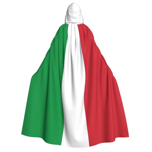 pvinnk Italienischer Flaggen-Druck, Karnevals-Dekorationen, Stil, Kapuzenumhang für Kostümpartys, Cosplay, Hexenkostüme von pvinnk