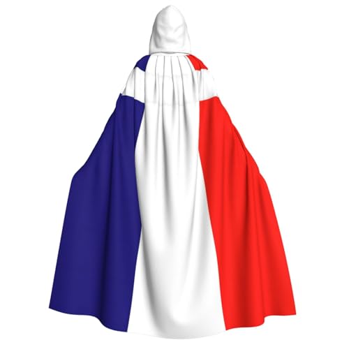 pvinnk Kapuzenumhang mit französischer Flagge, für Kostümpartys, Cosplay, Hexenkostüme pvinnk Kapuzenumhang mit französischer Flagge, für Kostümpartys, Cosplay, Hexenkostüme von pvinnk
