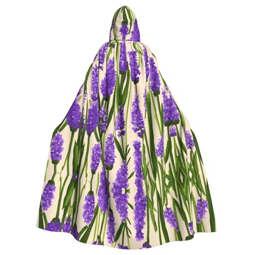 pvinnk Lavendel-Stempel-Druck, atmungsaktiv, Uni, Kapuzenumhang für Halloween, Karneval, Cosplay und Motto-Party pvinnk Lavendel-Stempel-Druck, atmungsaktiv, Uni, Kapuzenumhang für Halloween, Karneval, Cosplay und Motto-Party von pvinnk