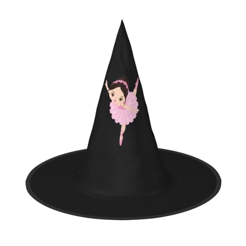 pvinnk Little Ballerina Tanzendes Mädchen Druck über lebendigem Karneval Halloween Hut Erwachsene Kostüm Zubehör für Mottopartys von pvinnk