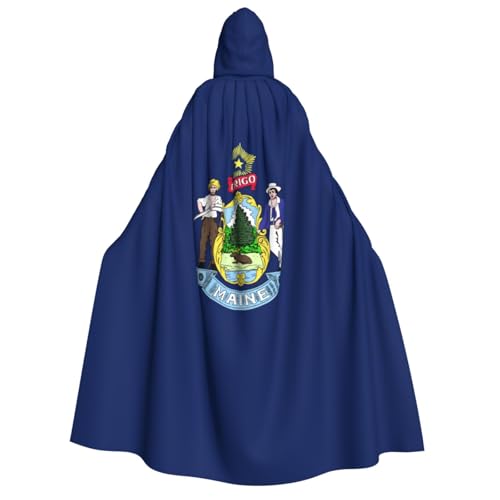 pvinnk Maine State Flag Print Karneval Dekorationen Stil Kapuzenumhang für Kostümpartys Cosplay Hexenkostüme pvinnk Maine State Flag Print Karneval Dekorationen Stil Kapuzenumhang für Kostümpartys Cosplay Hexenkostüme von pvinnk