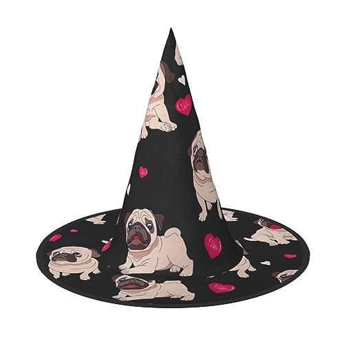 pvinnk Niedlicher Mops-Druck über lebhaftem Karneval Halloween Hut Erwachsene Kostüm Zubehör für Mottopartys pvinnk Niedlicher Mops-Druck über lebhaftem Karneval Halloween Hut Erwachsene Kostüm Zubehör für Mottopartys von pvinnk