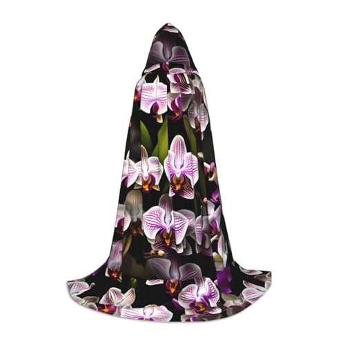 pvinnk Orchideen-Druck, Halloween, warmer Kapuzenumhang für Männer und Frauen, für Karneval, Cosplay, Hexenkostüme pvinnk Orchideen-Druck, Halloween, warmer Kapuzenumhang für Männer und Frauen, für Karneval, Cosplay, Hexenkostüme von pvinnk