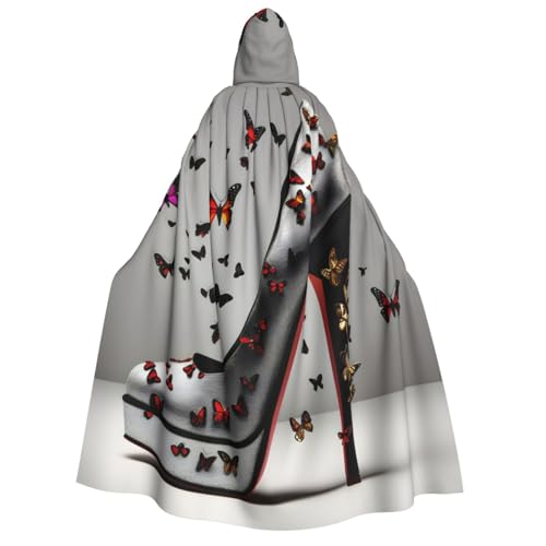pvinnk Schmetterlings-High-Heel-Druck, Karnevals-Dekorationen, Stil, Kapuzenumhang für Kostümpartys, Cosplay, Hexenkostüme pvinnk Schmetterlings-High-Heel-Druck, Karnevals-Dekorationen, Stil, Kapuzenumhang für Kostümpartys, Cosplay, Hexenkostüme von pvinnk