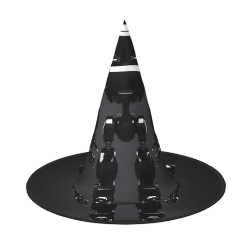 pvinnk Schwarzer Roboter Druck über lebendigem Karneval Halloween Hut Erwachsene Kostüm Zubehör für Mottopartys pvinnk Schwarzer Roboter Druck über lebendigem Karneval Halloween Hut Erwachsene Kostüm Zubehör für Mottopartys von pvinnk