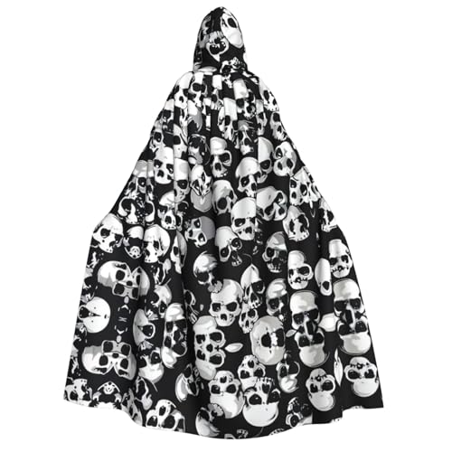 pvinnk Schwarzer Totenkopf-Druck, Karnevals-Dekorationen, Stil, Kapuzenumhang für Kostümpartys, Cosplay, Hexenkostüme pvinnk Schwarzer Totenkopf-Druck, Karnevals-Dekorationen, Stil, Kapuzenumhang für Kostümpartys, Cosplay, Hexenkostüme von pvinnk