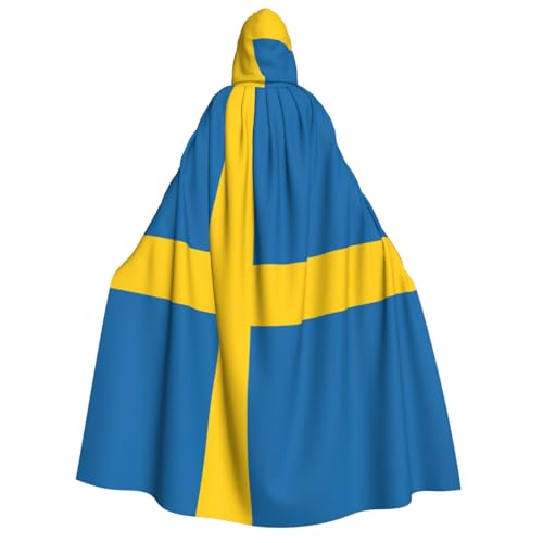 pvinnk Schwedischer Flaggen-Druck, Karnevals-Dekorationen, Stil, Kapuzenumhang für Kostümpartys, Cosplay, Hexenkostüme pvinnk Schwedischer Flaggen-Druck, Karnevals-Dekorationen, Stil, Kapuzenumhang für Kostümpartys, Cosplay, Hexenkostüme von pvinnk