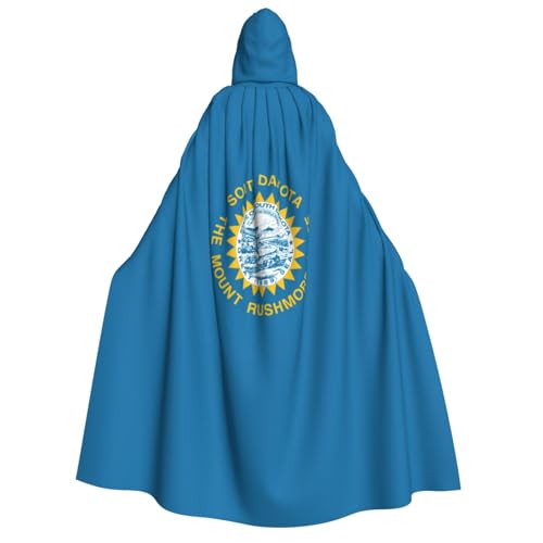 pvinnk South Dakota Flaggen-Druck, Karnevals-Dekorationen, Stil, Kapuzenumhang für Kostümpartys, Cosplay, Hexenkostüme pvinnk South Dakota Flaggen-Druck, Karnevals-Dekorationen, Stil, Kapuzenumhang für Kostümpartys, Cosplay, Hexenkostüme von pvinnk