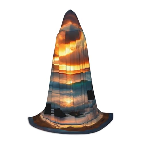 pvinnk Strand Maui Hawaii Sonnenuntergang Meer Wellen Wolken Druck Halloween Warm Kapuzenumhang für Männer Frauen für Karneval Cosplay Hexenkostüme pvinnk Strand Maui Hawaii Sonnenuntergang Meer Wellen Wolken Druck Halloween Warm Kapuzenumhang für Männer Frauen für Karneval Cosplay Hexenkostüme von pvinnk