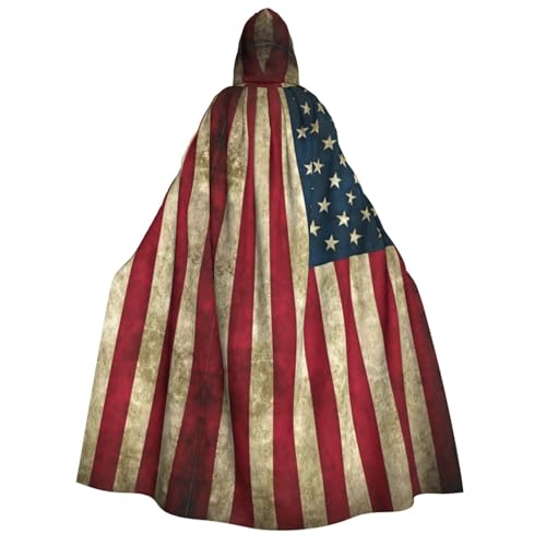 pvinnk Umhang mit amerikanischer Flagge, Karnevalsdekoration, Kapuzenumhang für Kostümpartys, Cosplay, Hexenkostüme pvinnk Umhang mit amerikanischer Flagge, Karnevalsdekoration, Kapuzenumhang für Kostümpartys, Cosplay, Hexenkostüme von pvinnk