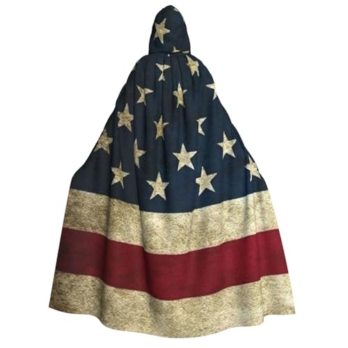 pvinnk Umhang mit amerikanischer Flagge, Karnevalsdekoration, Kapuzenumhang für Kostümpartys, Cosplay, Hexenkostüme pvinnk Umhang mit amerikanischer Flagge, Karnevalsdekoration, Kapuzenumhang für Kostümpartys, Cosplay, Hexenkostüme von pvinnk