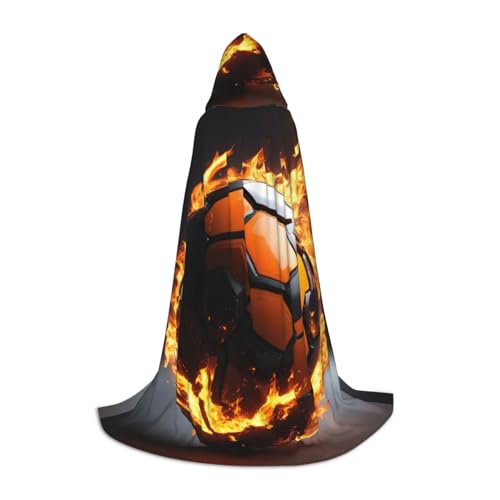 pvinnk Warmer Kapuzenumhang mit Fußball-Aufdruck, für Herren und Damen, für Karneval, Cosplay, Hexenkostüme pvinnk Warmer Kapuzenumhang mit Fußball-Aufdruck, für Herren und Damen, für Karneval, Cosplay, Hexenkostüme von pvinnk