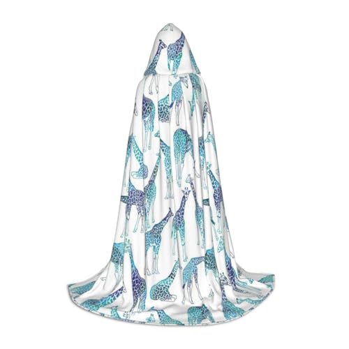 pvinnk Warmer Kapuzenumhang mit Giraffenmuster für Halloween, für Männer und Frauen, für Karneval, Cosplay, Hexenkostüme pvinnk Warmer Kapuzenumhang mit Giraffenmuster für Halloween, für Männer und Frauen, für Karneval, Cosplay, Hexenkostüme von pvinnk